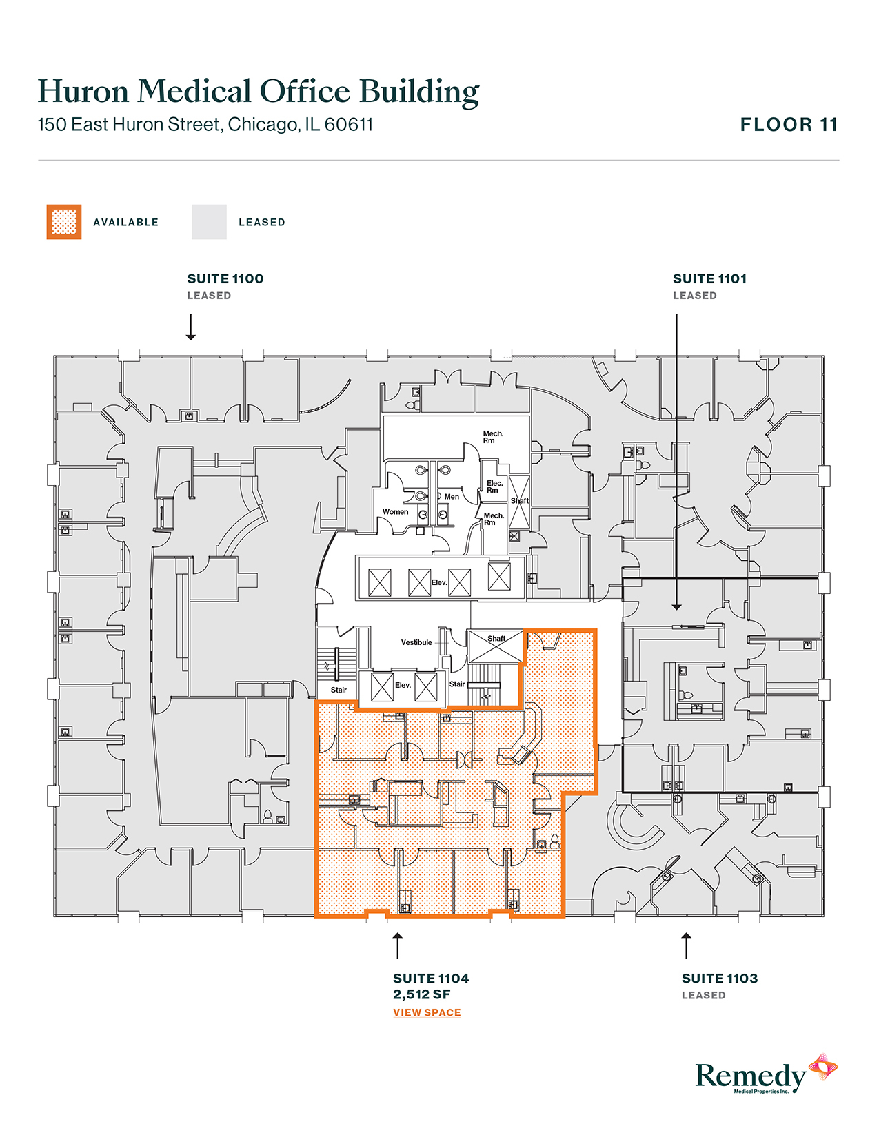 150 E Huron St, Chicago, IL for lease Floor Plan- Image 1 of 5