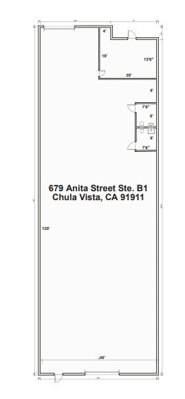 675 Anita St, Chula Vista, CA for lease Floor Plan- Image 1 of 2