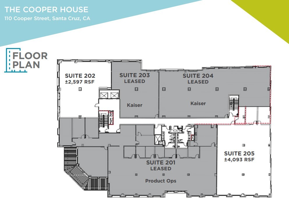 110 Cooper St, Santa Cruz, CA for lease Floor Plan- Image 1 of 1