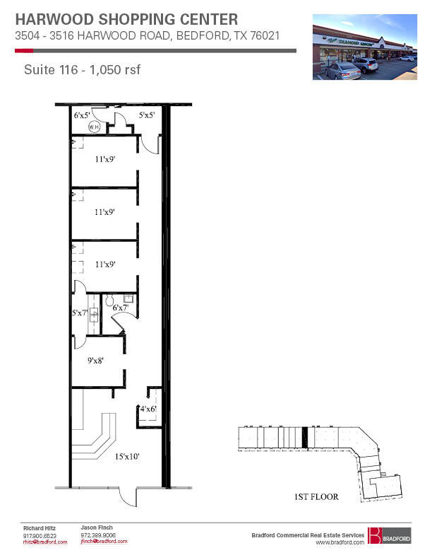 3504-3508 Harwood Rd, Bedford, TX for lease Floor Plan- Image 1 of 1