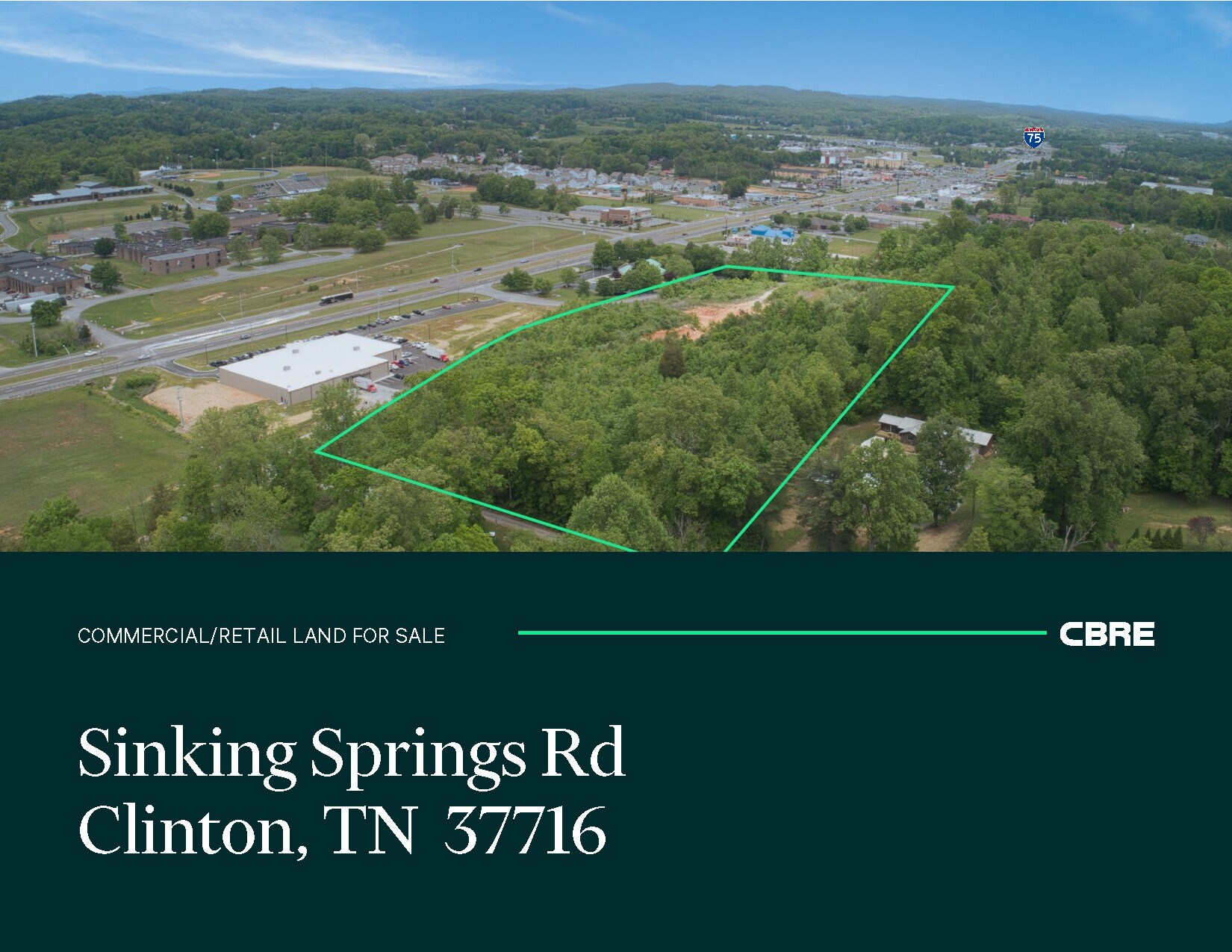 0 Sinking Springs Rd, Clinton, TN for sale Aerial- Image 1 of 1