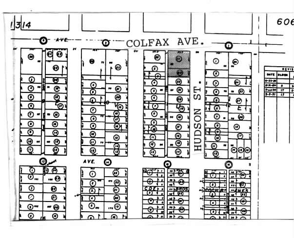 5454 E Colfax Ave, Denver, CO for lease - Plat Map - Image 2 of 4