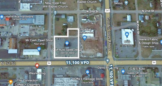 225 N 1st St, Jesup, GA for lease - Aerial - Image 1 of 1