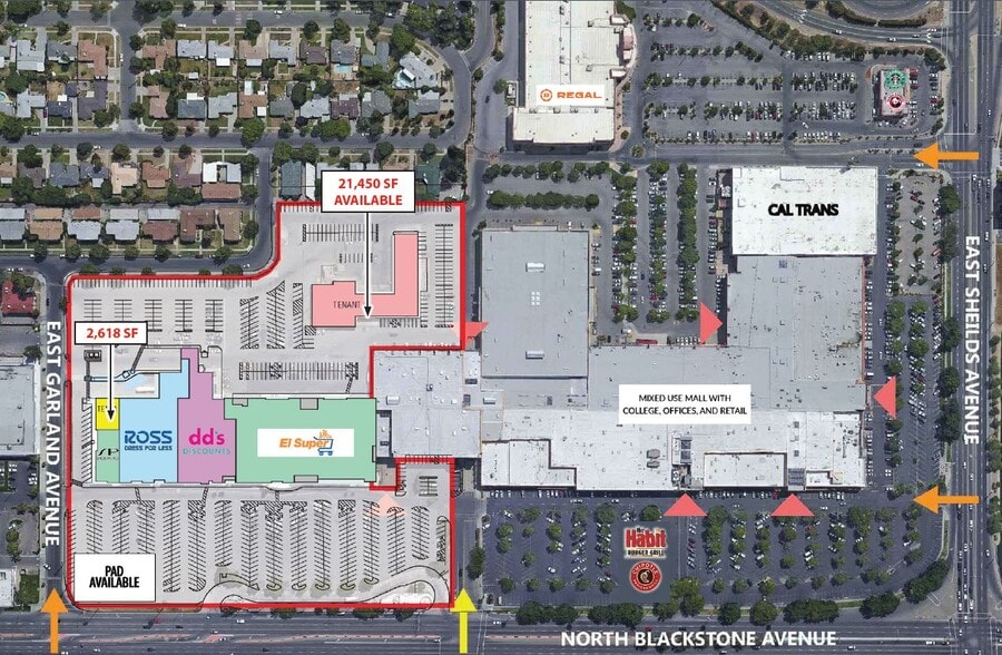 3636 N Blackstone Ave, Fresno, CA for lease - Building Photo - Image 2 of 4