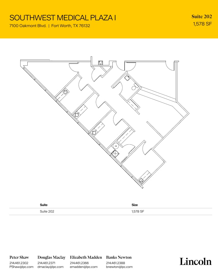 7100 Oakmont Blvd, Fort Worth, TX for lease Floor Plan- Image 1 of 1