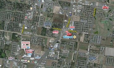 Highway 281 & Canton Rd, Edinburg, TX - aerial  map view