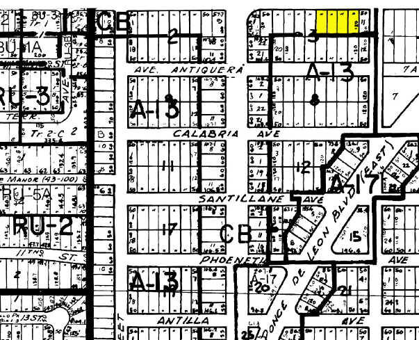 3808-3850 SW 8th St, Coral Gables, FL for lease - Plat Map - Image 1 of 1