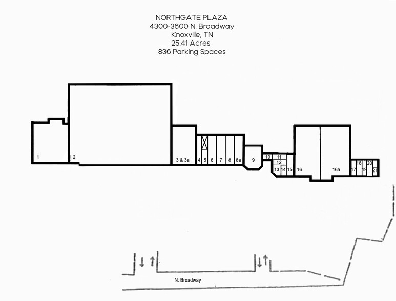 4306-4454 N Broadway St, Knoxville, TN for lease - Site Plan - Image 2 of 11