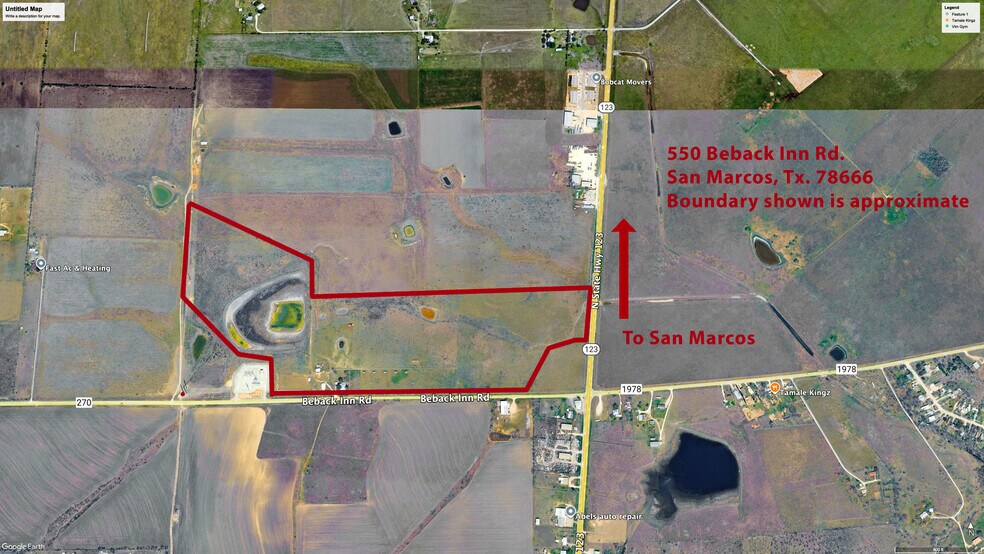 550 Beback Inn Rd, San Marcos, TX for sale - Aerial - Image 2 of 9