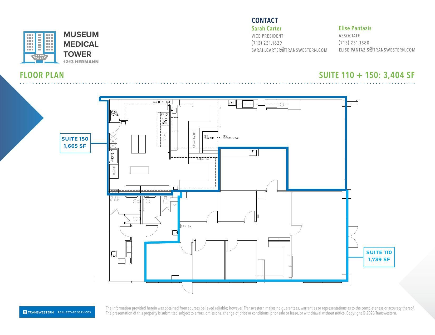 1213 Hermann Dr, Houston, TX for lease Floor Plan- Image 1 of 2