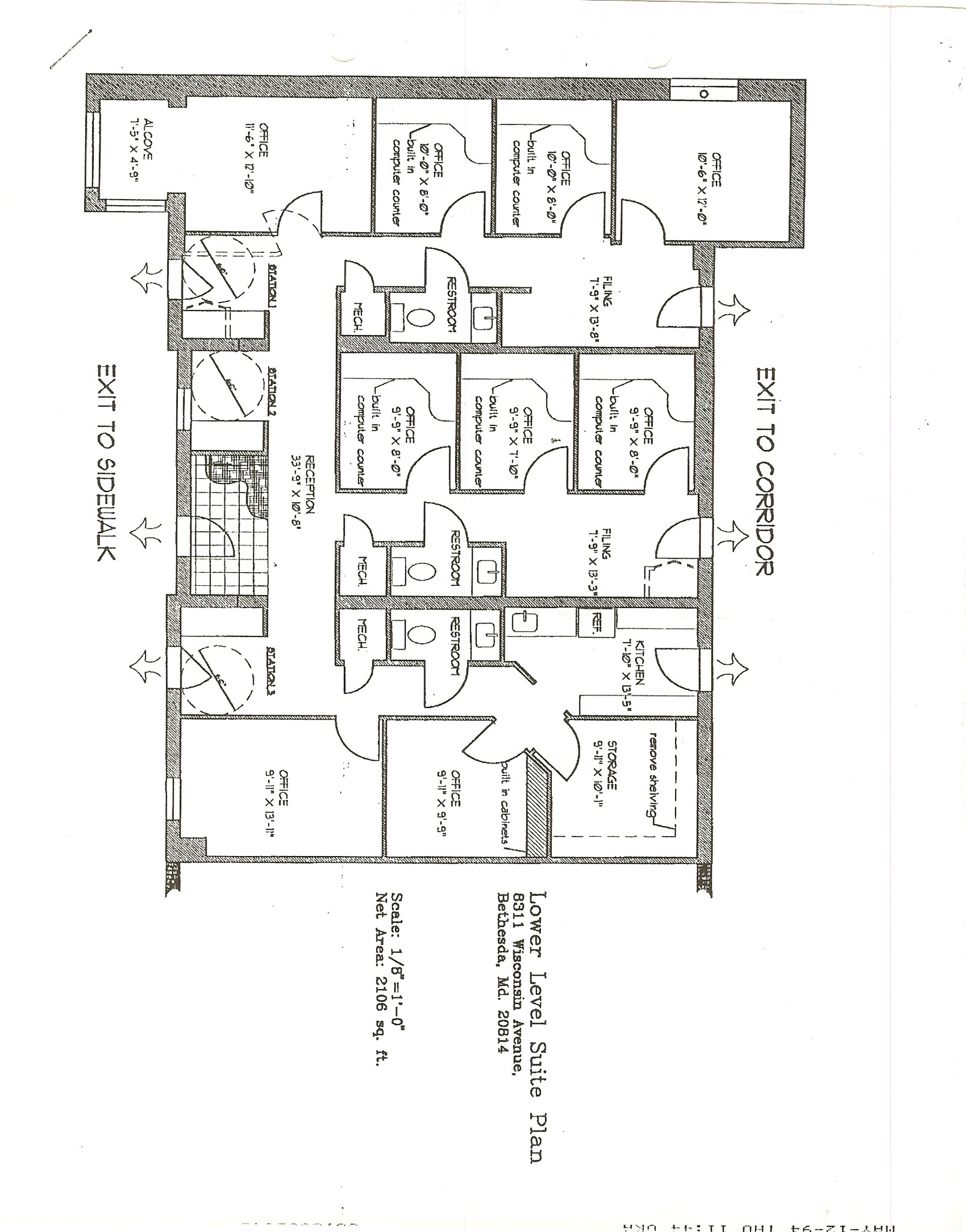 8311 Wisconsin Ave, Bethesda, MD for lease Floor Plan- Image 1 of 1