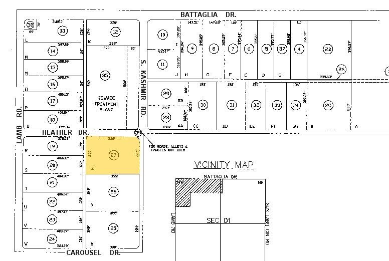 13160 S Kashmir Rd, Arizona City, AZ for lease - Plat Map - Image 2 of 2