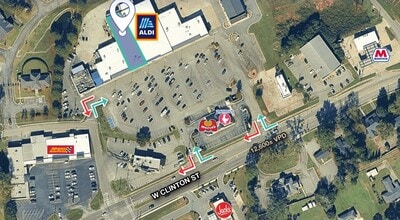 208 W Clinton St, Gray, GA for lease Aerial- Image 2 of 3