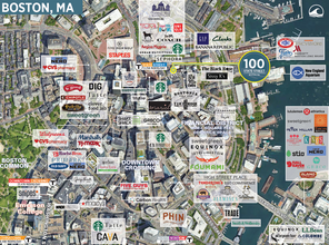 100 State St, Boston, MA - aerial  map view