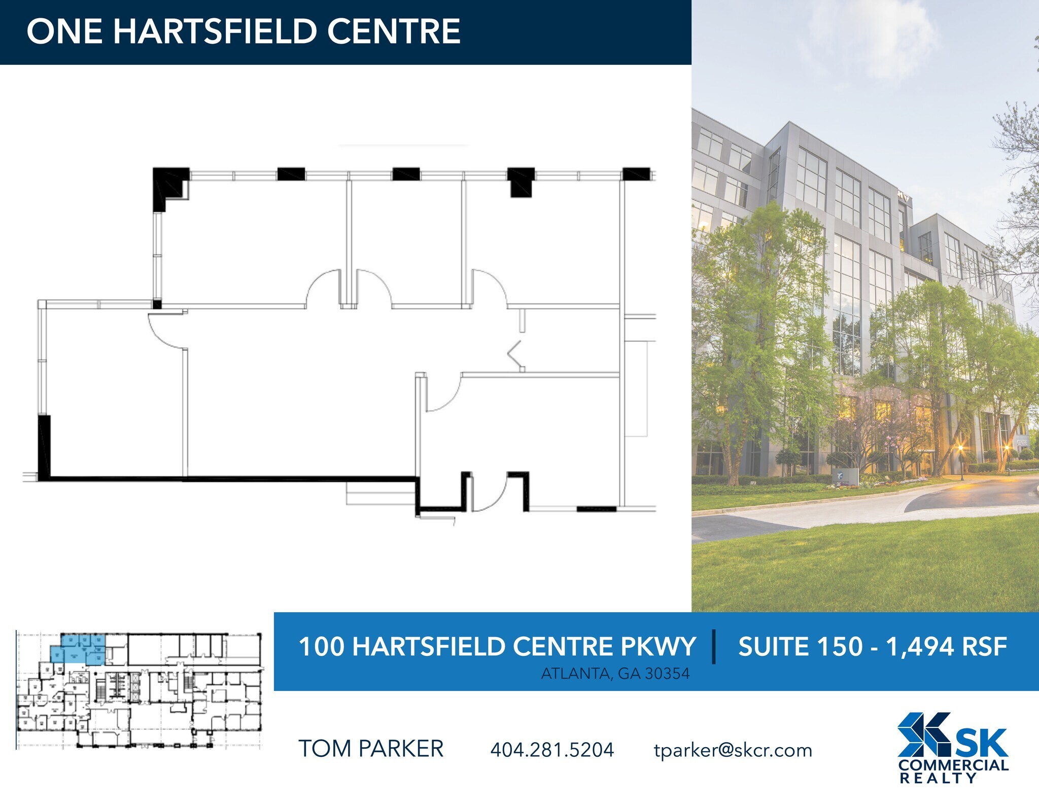 100 Hartsfield Centre Pky, Atlanta, GA for lease Site Plan- Image 1 of 1