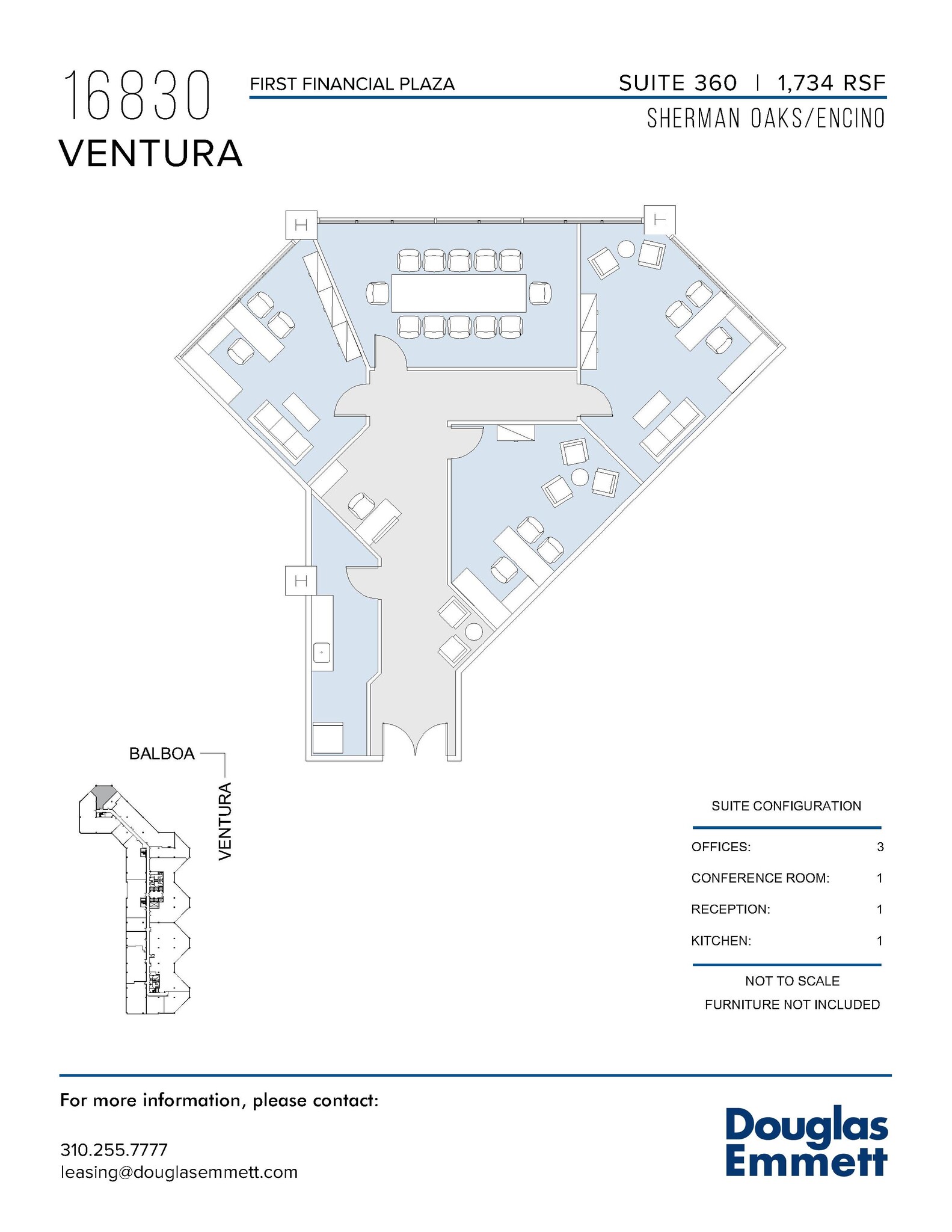 16830 Ventura Blvd, Encino, CA for lease Floor Plan- Image 1 of 1