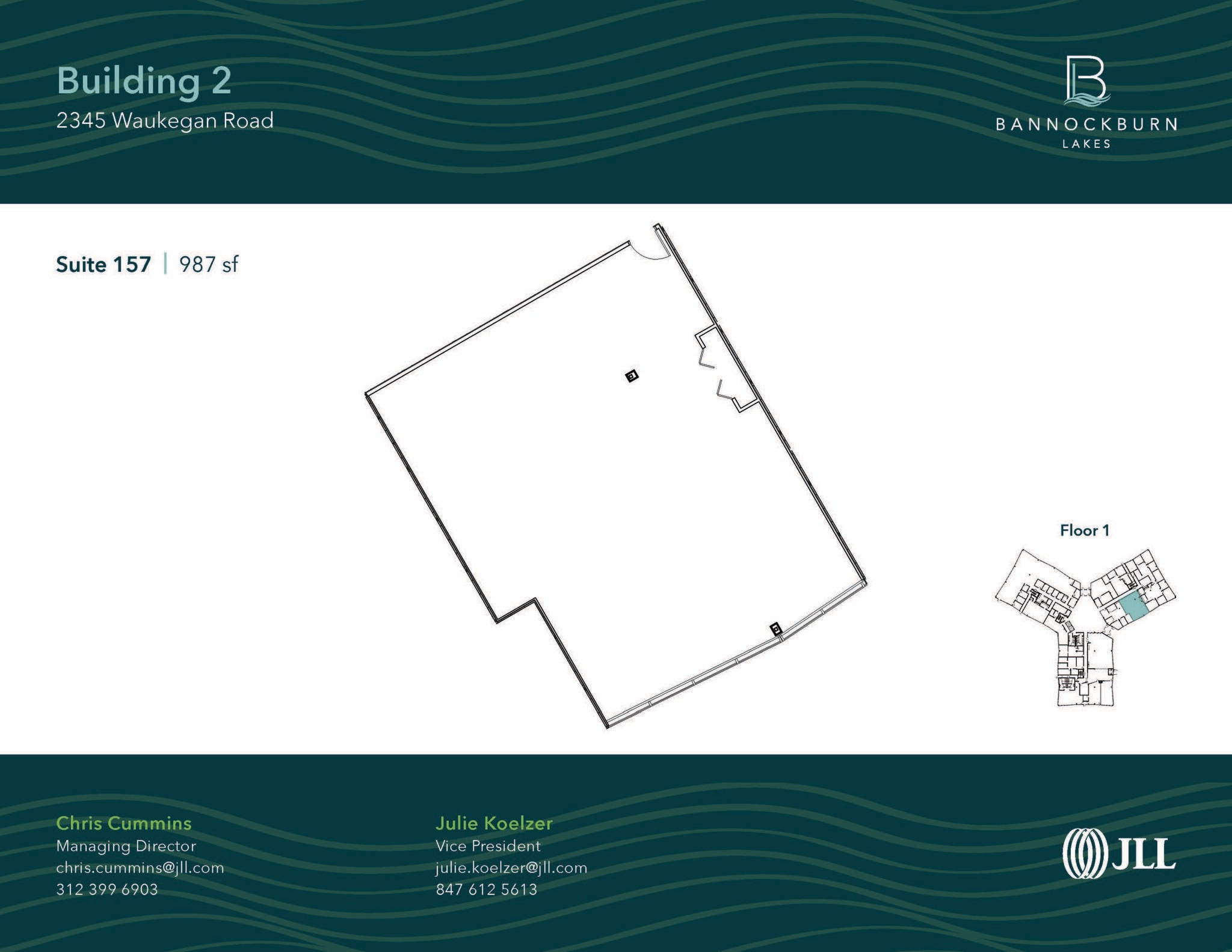 2333 Waukegan Rd, Bannockburn, IL for lease Floor Plan- Image 1 of 1