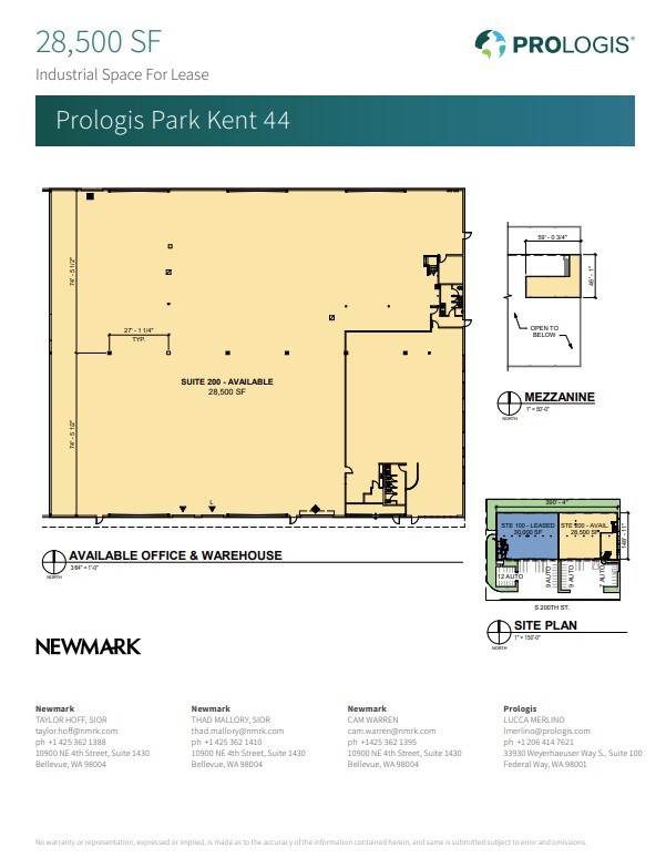 7820-7828 S 200th St, Kent, WA for lease Floor Plan- Image 1 of 1