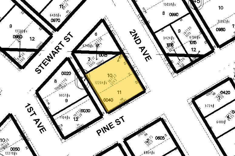 1601 2nd Ave, Seattle, WA for lease - Plat Map - Image 2 of 11