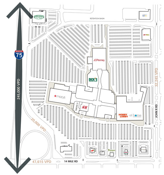 306 W 14 Mile Rd, Troy, MI for lease - Site Plan - Image 2 of 6