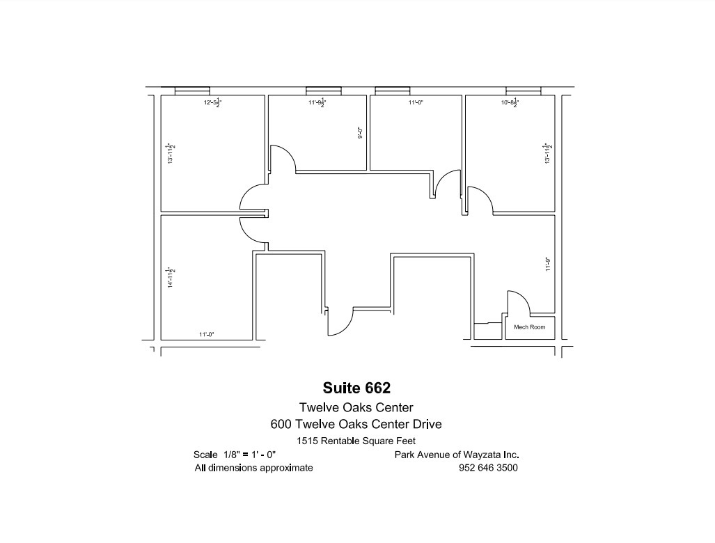 600 Twelve Oaks Center Dr, Wayzata, MN for lease Floor Plan- Image 1 of 1