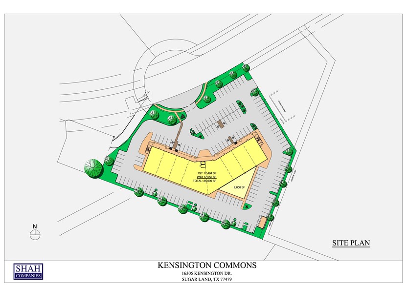 16305 Kensington Dr, Sugar Land, TX for lease - Site Plan - Image 3 of 5