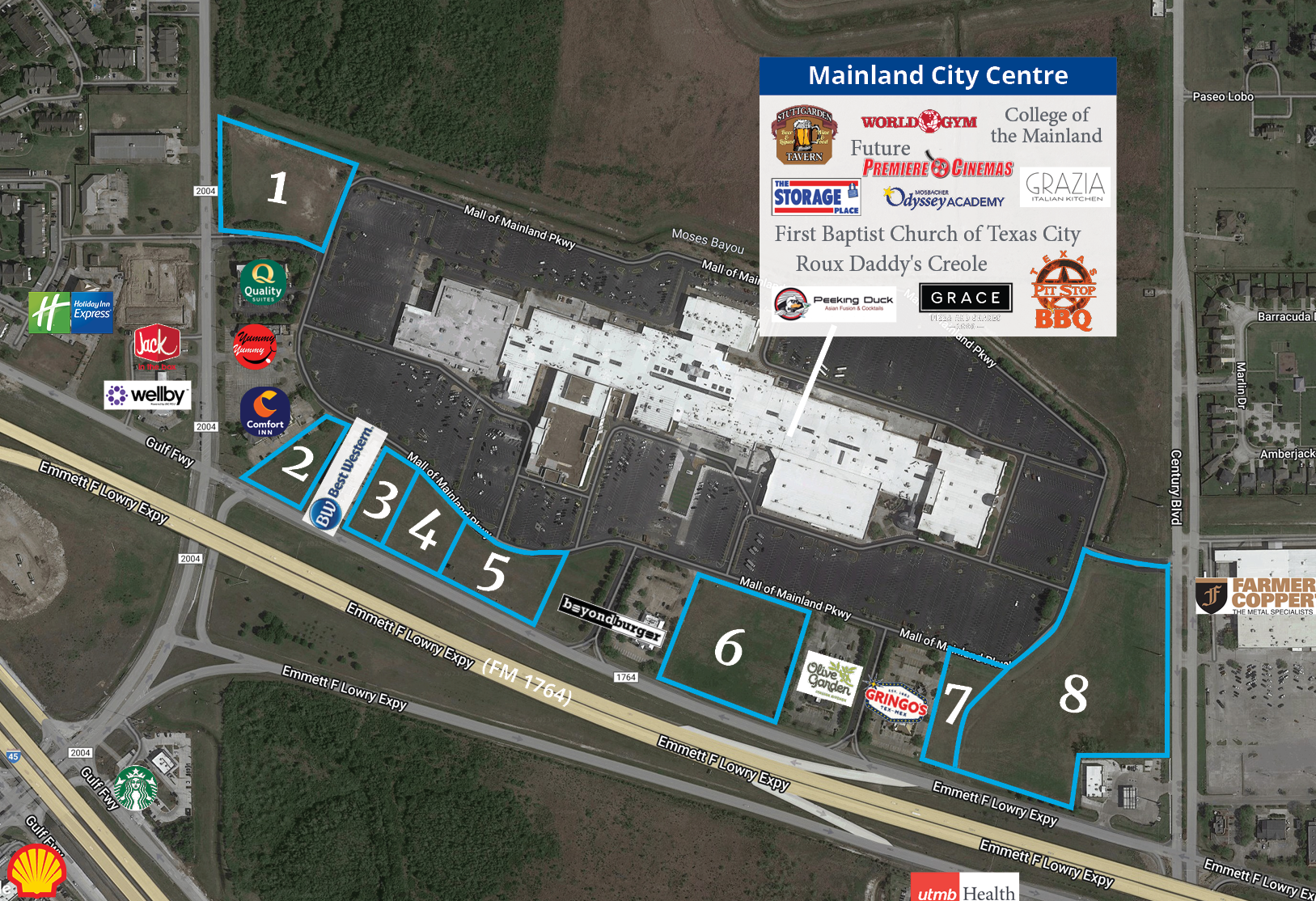 10000 Emmett F Lowry Expy, Texas City, TX for sale Site Plan- Image 1 of 2