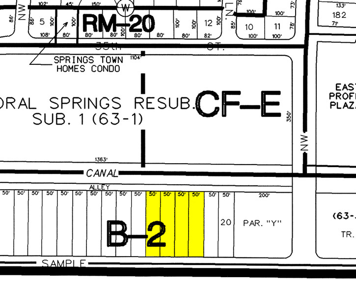 7831-7865 W Sample Rd, Coral Springs, FL for lease - Plat Map - Image 2 of 44