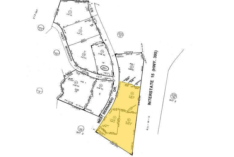 16835 W Bernardo Dr, San Diego, CA for lease - Plat Map - Image 2 of 5