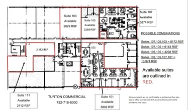 4814 Outlook Dr, Wall Township, NJ for lease Floor Plan- Image 1 of 1