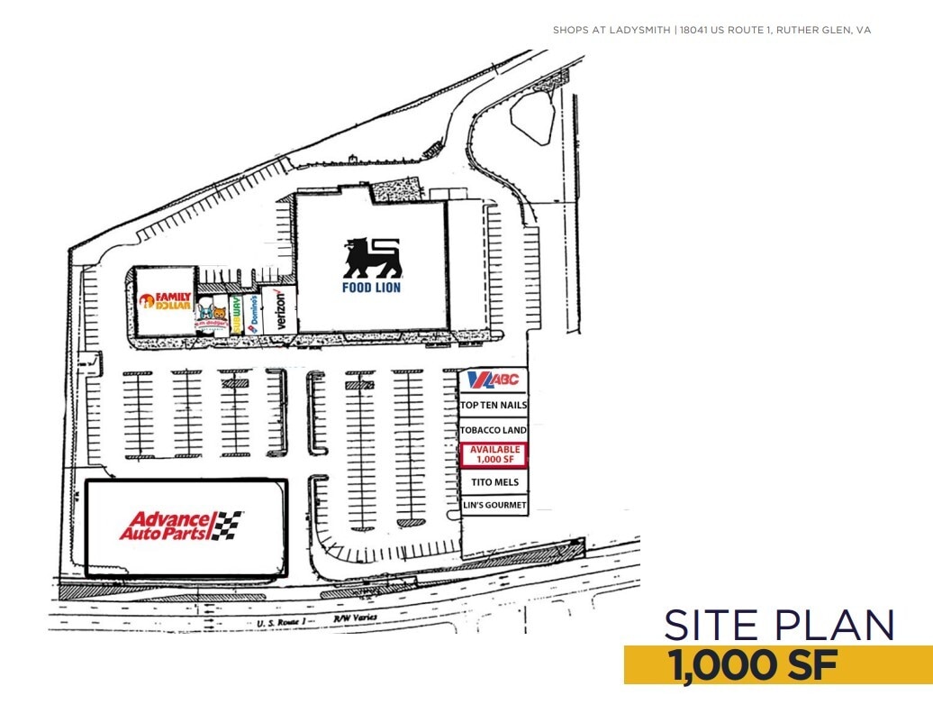 17495 US Route 1, Ruther Glen, VA for lease Site Plan- Image 1 of 1
