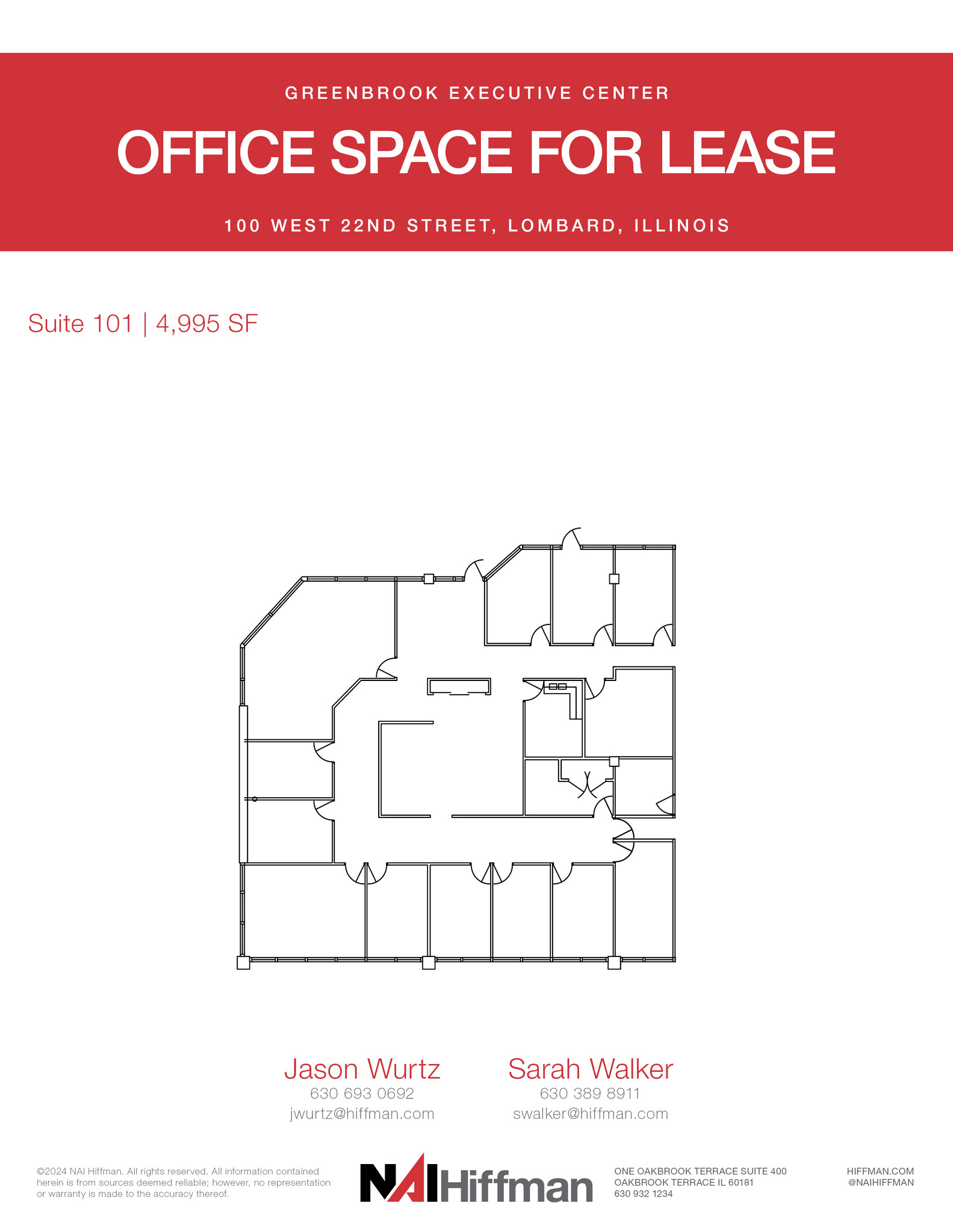 200 W 22nd St, Lombard, IL for lease Floor Plan- Image 1 of 2