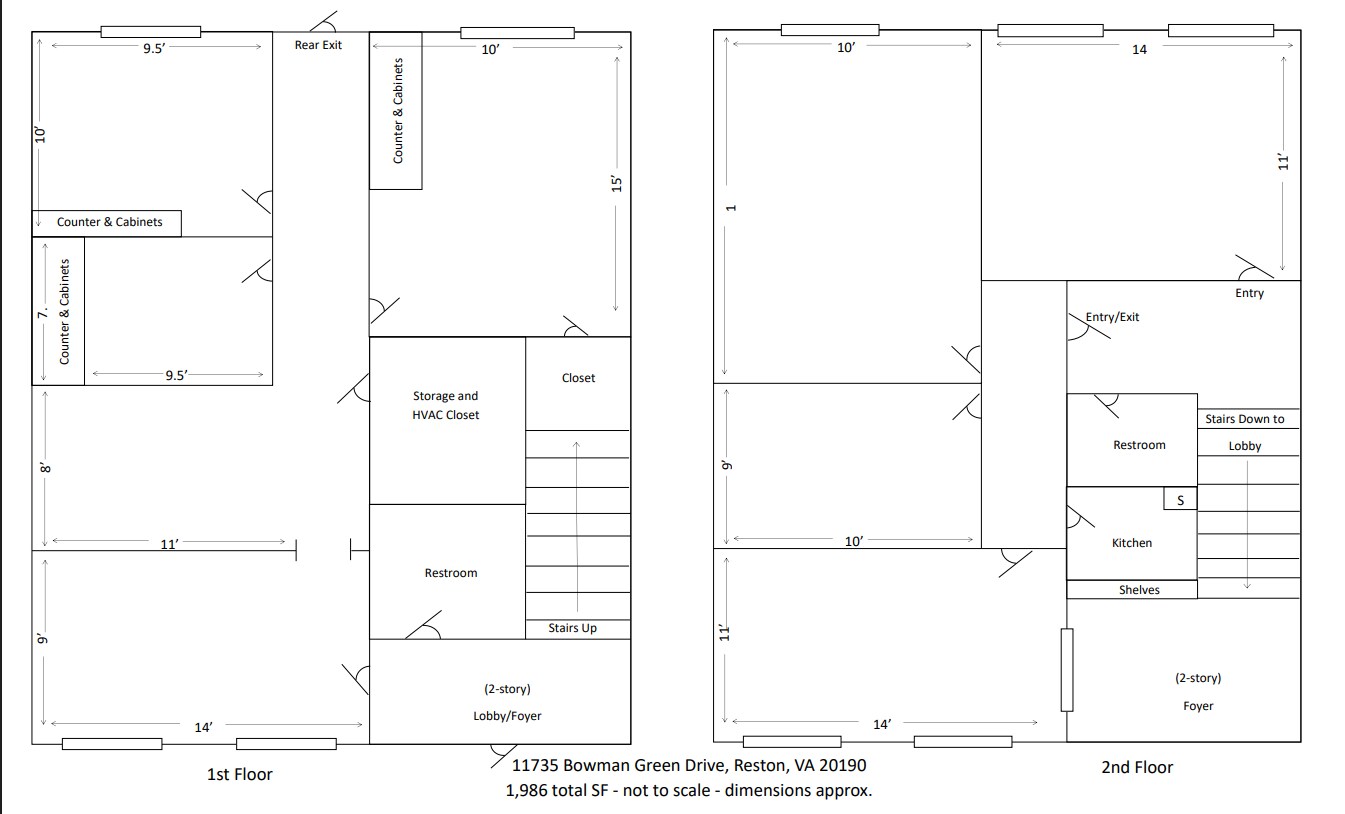 11731-11737 Bowman Green Dr, Reston, VA for lease Floor Plan- Image 1 of 22