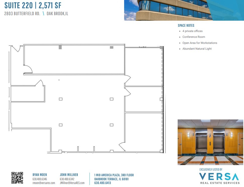 2707 Butterfield Rd, Oak Brook, IL for lease Floor Plan- Image 1 of 1