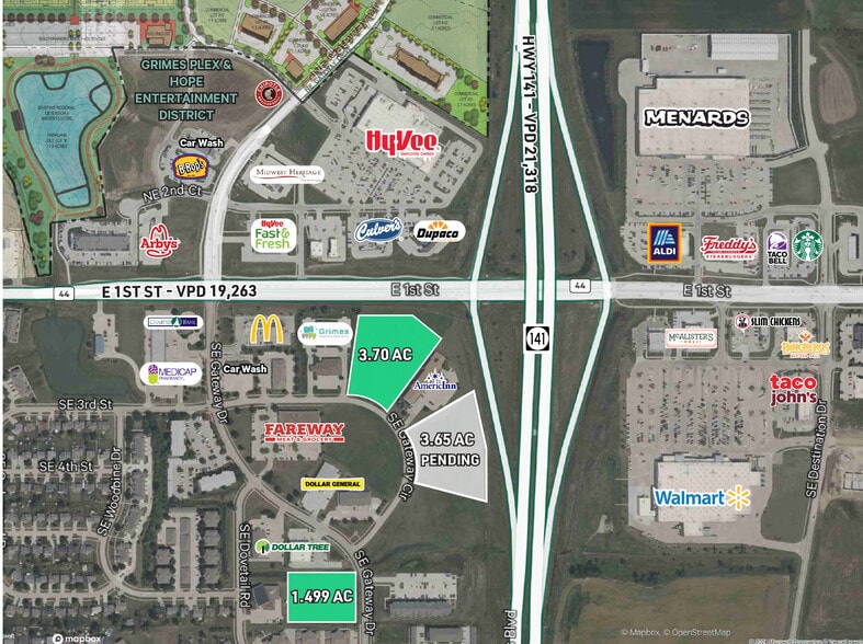 550-SE Gateway Dr, Grimes, IA for sale - Aerial - Image 1 of 2