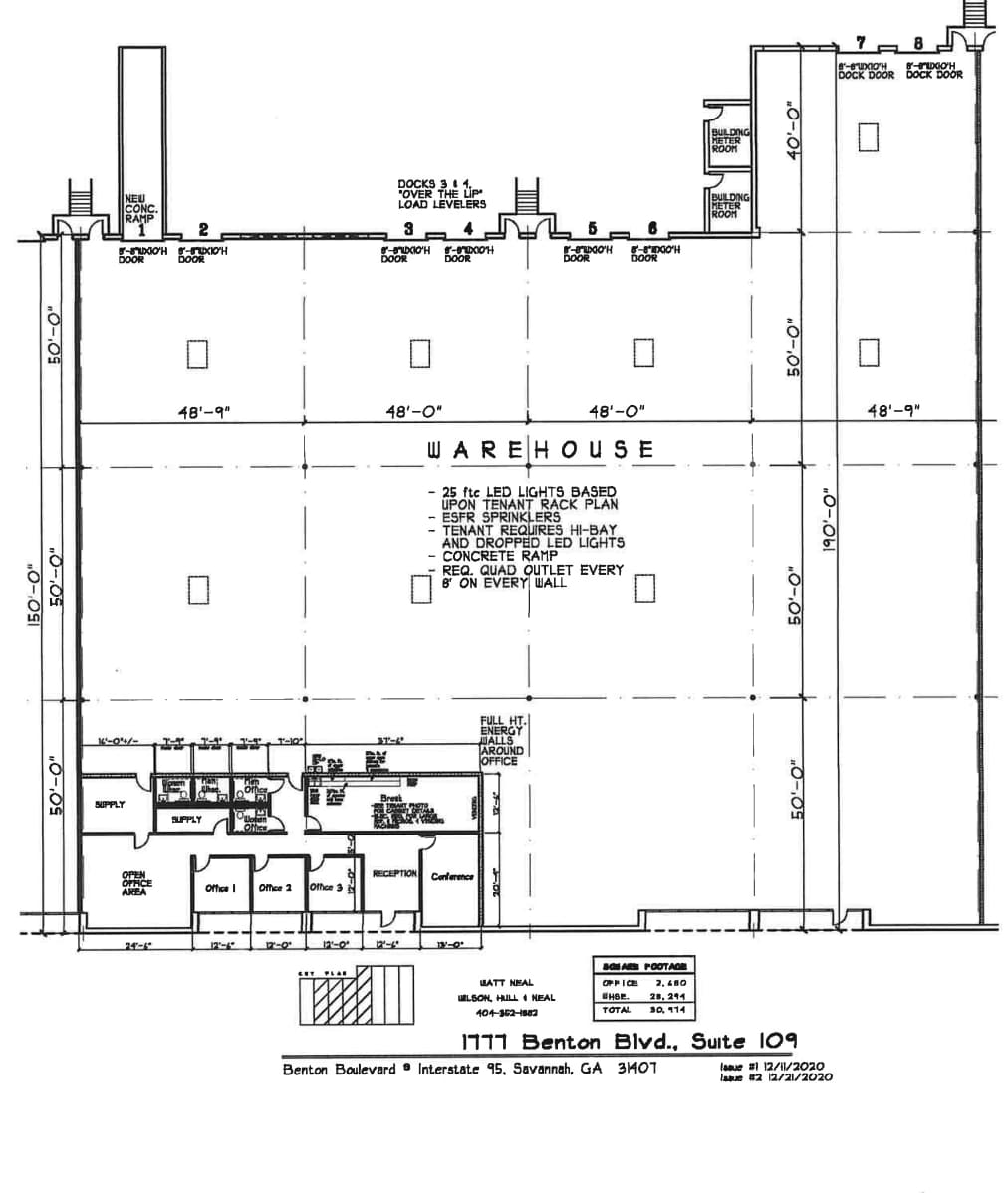 1777 Benton Blvd, Savannah, GA for lease Floor Plan- Image 1 of 1