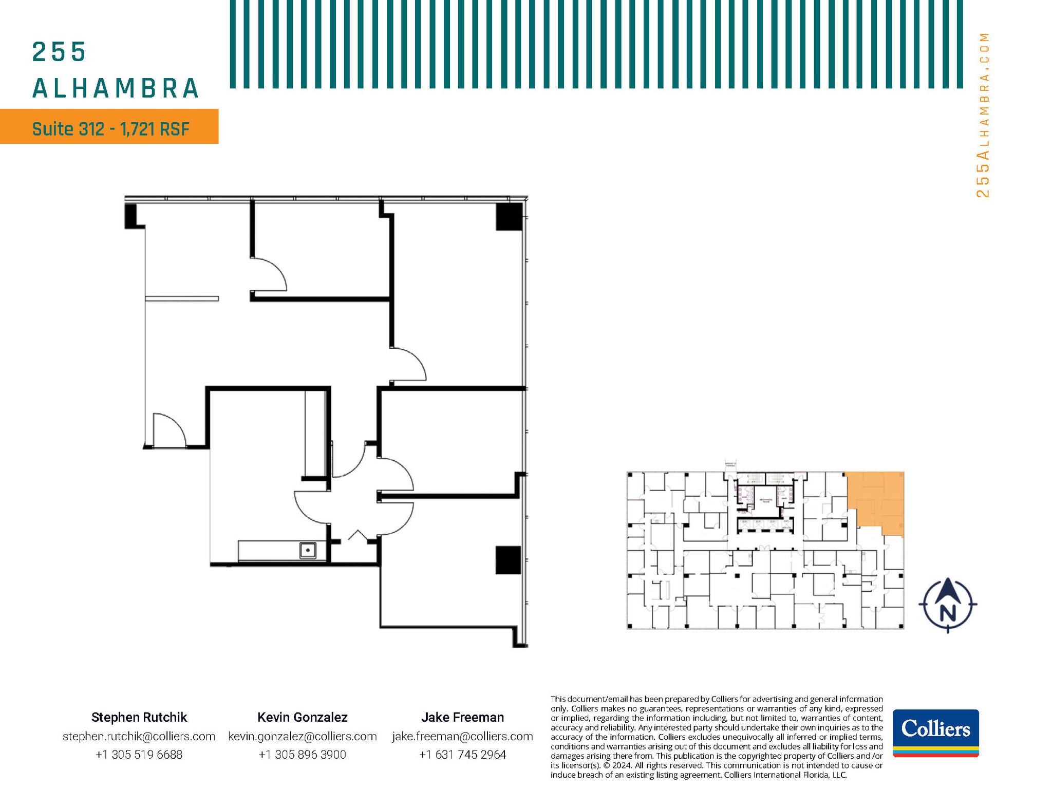 255 Alhambra Cir, Coral Gables, FL for lease Floor Plan- Image 1 of 1