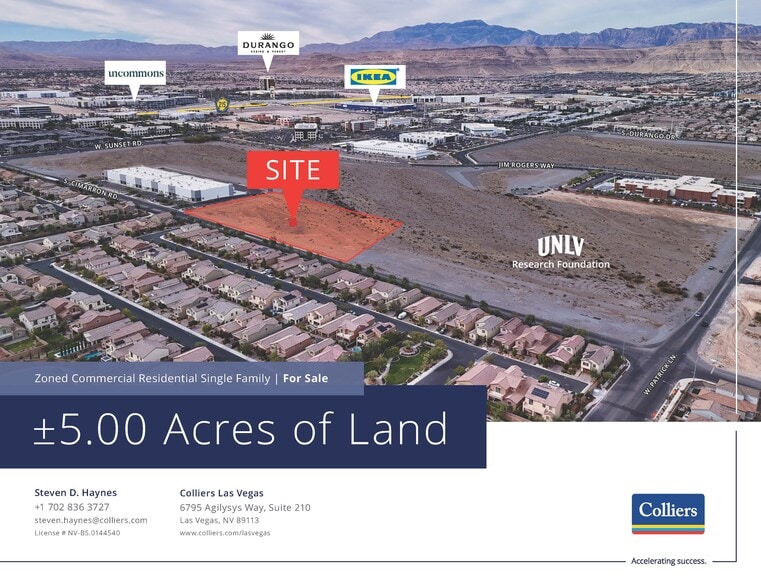 S. Cimarron Road, Las Vegas, NV for sale - Aerial - Image 1 of 4