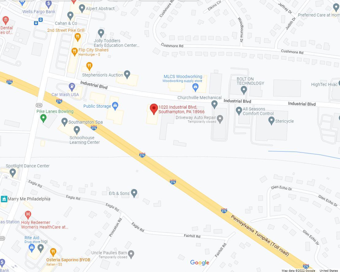 1020 Industrial Blvd, Southampton, PA for lease Map- Image 1 of 3