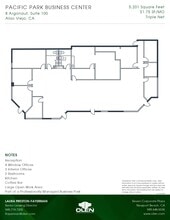 8 Argonaut, Aliso Viejo, CA for lease Floor Plan- Image 1 of 1