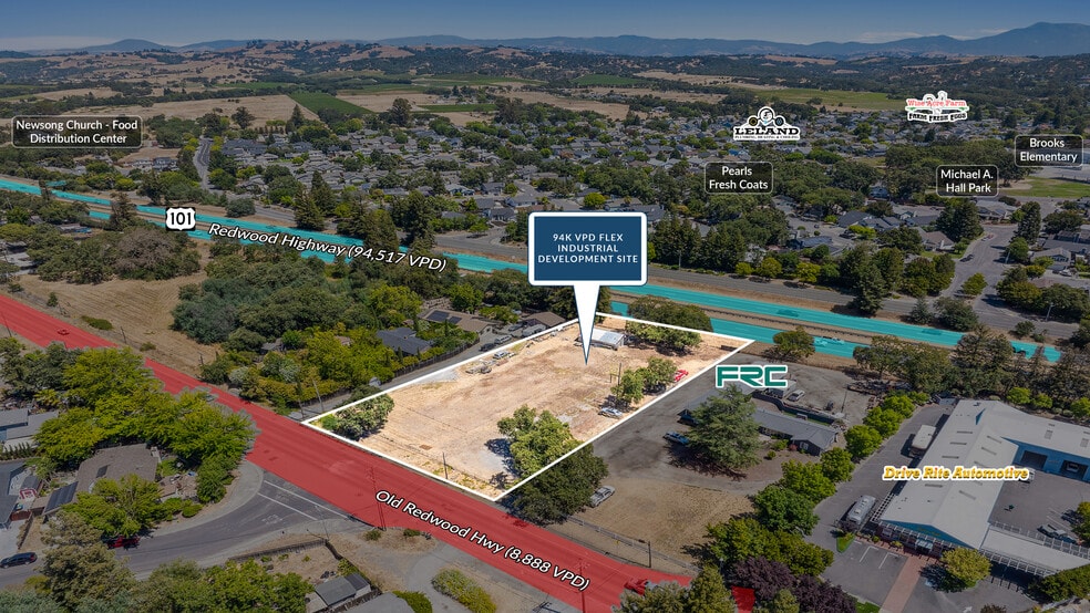 9720 Old Redwood Hwy, Windsor, CA for sale - Aerial - Image 2 of 5
