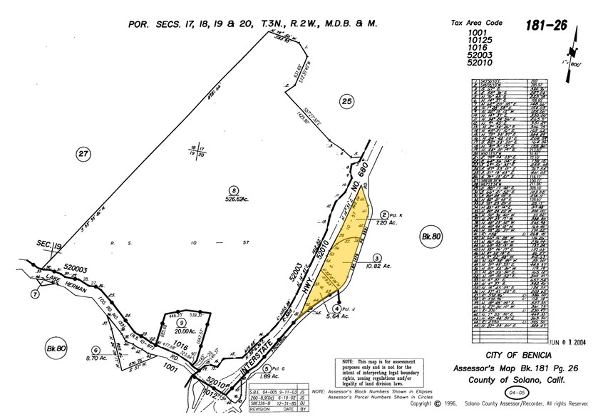 1460 Goodyear Rd, Benicia, CA for sale - Plat Map - Image 1 of 1