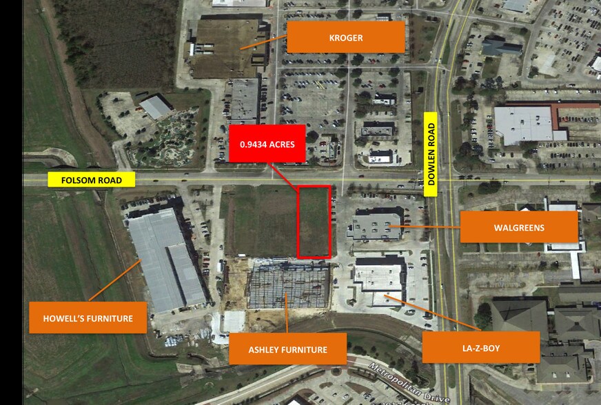 Folsom Rd & Dowlen Rd, Beaumont, TX for sale - Aerial - Image 1 of 1