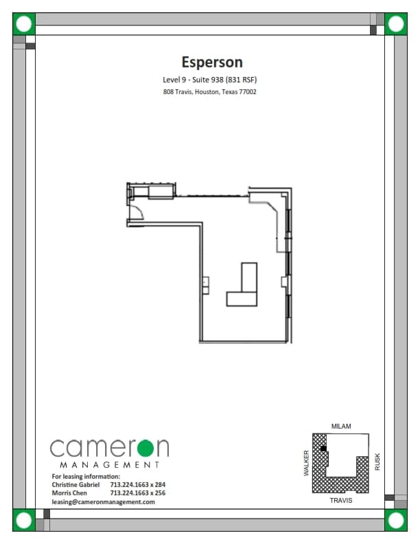 808 Travis St, Houston, TX for lease Floor Plan- Image 1 of 1