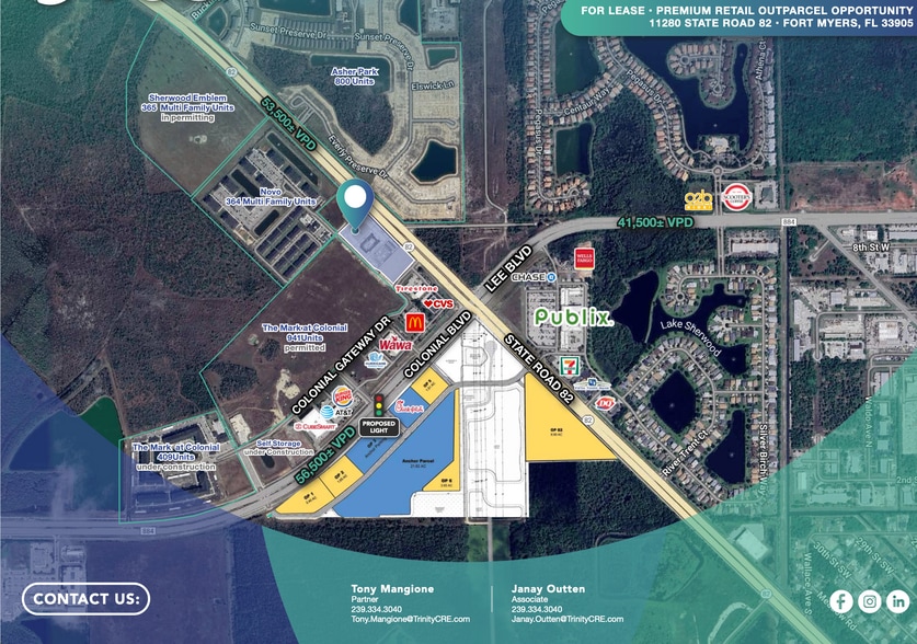 11280 State Road 82, Fort Myers, FL for lease - Aerial - Image 1 of 4