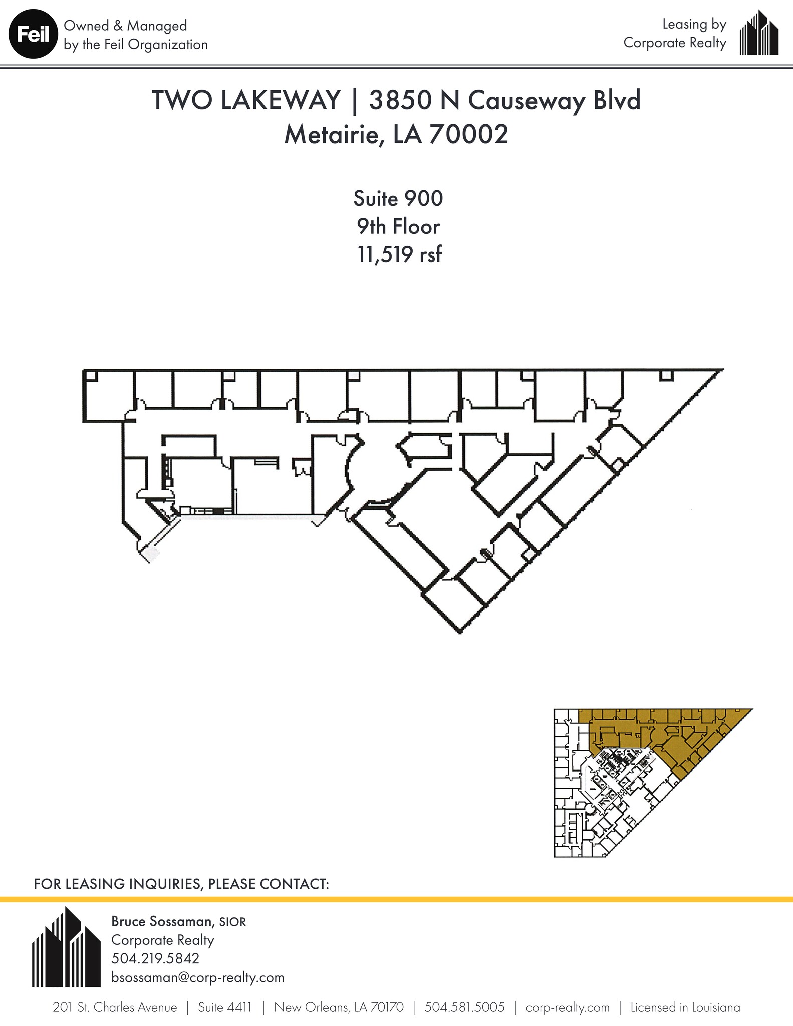 3900 N Causeway Blvd, Metairie, LA for lease Site Plan- Image 1 of 1