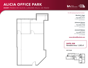 25231 Paseo de Alicia, Laguna Hills, CA for lease Floor Plan- Image 1 of 1