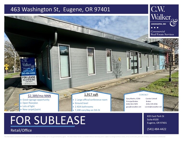 463 Washington St, Eugene, OR for lease - Building Photo - Image 1 of 4