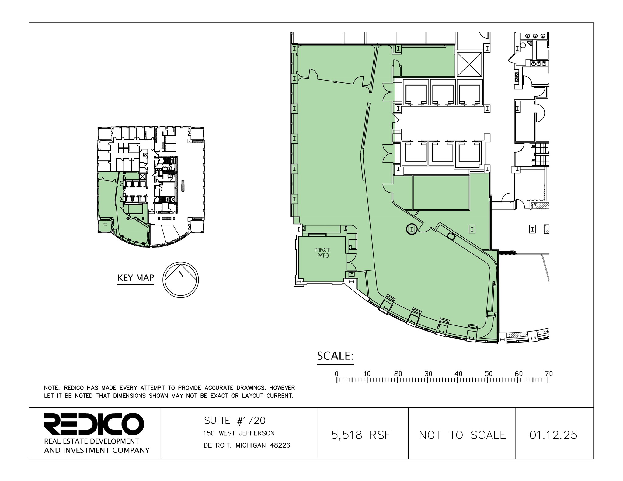 150 W Jefferson Ave, Detroit, MI for lease Site Plan- Image 1 of 1