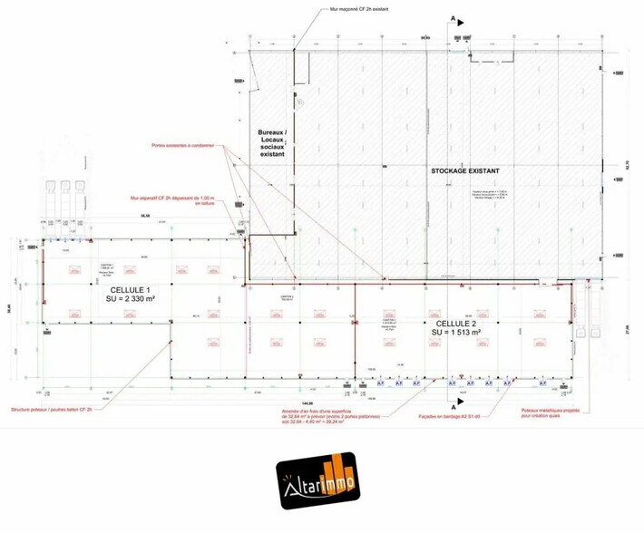 Office in Dreux for lease - Floor Plan - Image 2 of 2